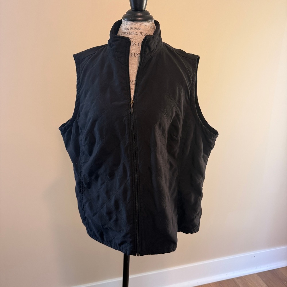 Columbia Women's Black Quilted Vest Size 2X